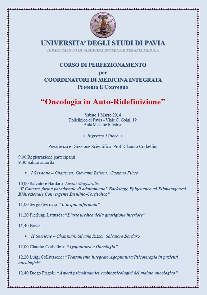 Oncologia in Auto-Ridefinizione